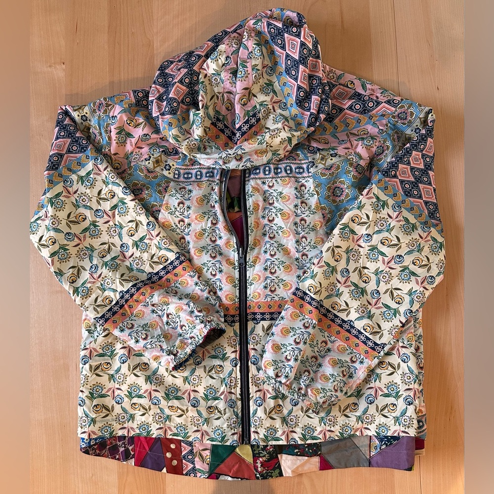 Johnny Was Vintage Versa reversible hoodie jacket M